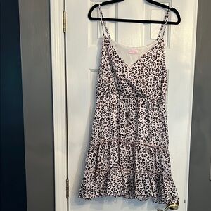 Pink Lily Leopard Print Mini Dress